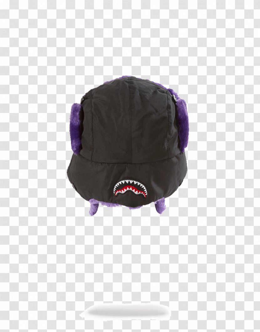 Leather Helmet Cap United Kingdom Bag - Purple - With Fur Hat Transparent PNG