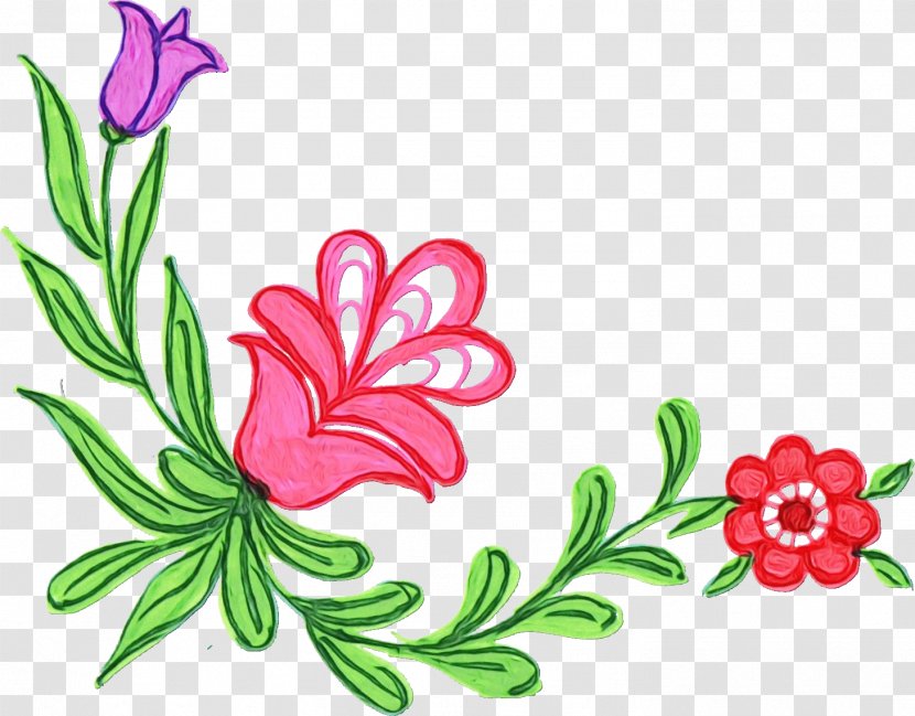 Floral Flower Background - Floristry - Wildflower Plant Stem Transparent PNG