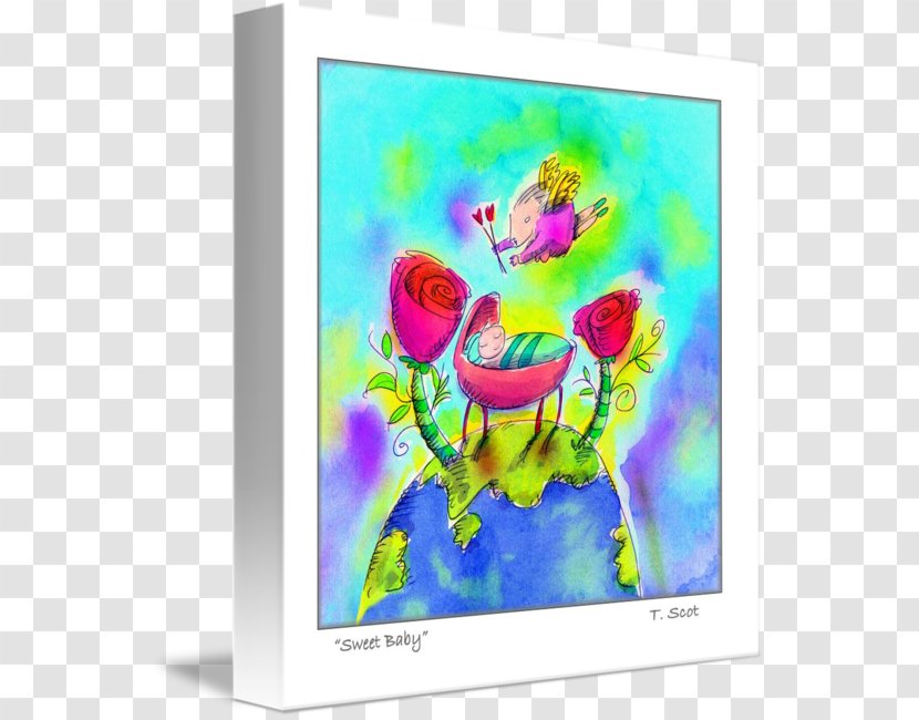 Visual Arts Television Set Gallery Wrap - Legendary Creature - Flower Transparent PNG