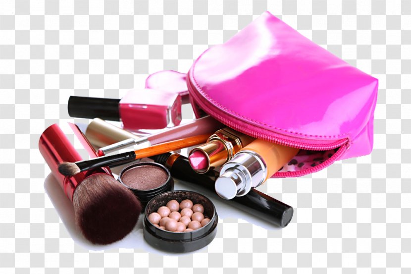 Cosmetics Toiletry Bag Make-up Beauty - Pink Cosmetic Transparent PNG