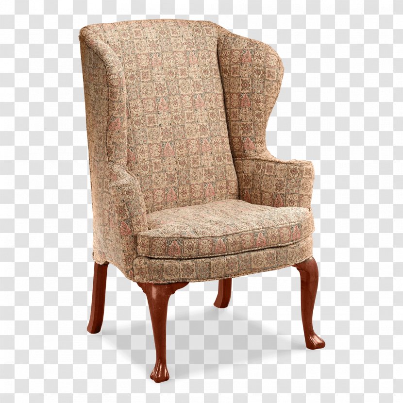 Wing Chair Biedermeier Upholstery Caster - Mahogany Transparent PNG