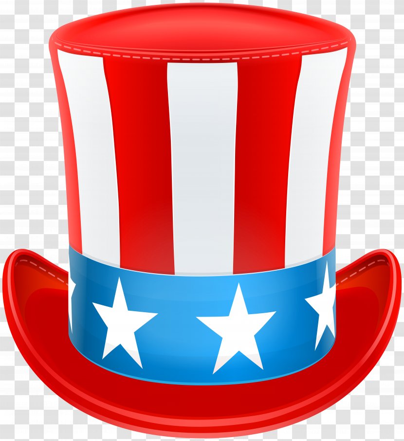 Uncle Sam United States Top Hat - USA Patriotic Clip Art Image Transparent PNG