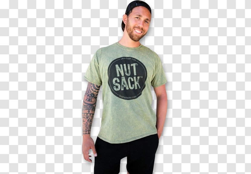 Long-sleeved T-shirt Nutsack Foods Shoulder - Clothing Transparent PNG