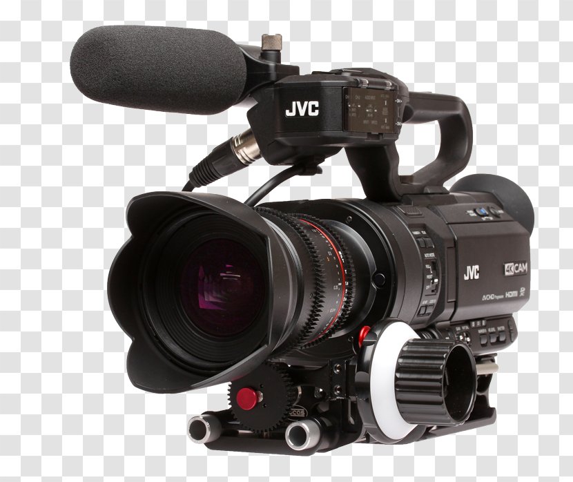 Digital SLR Video Cameras Camera Lens Eyepowered Media JVC 4KCAM GY-LS300CHU - Jvc Gcpx100 Transparent PNG