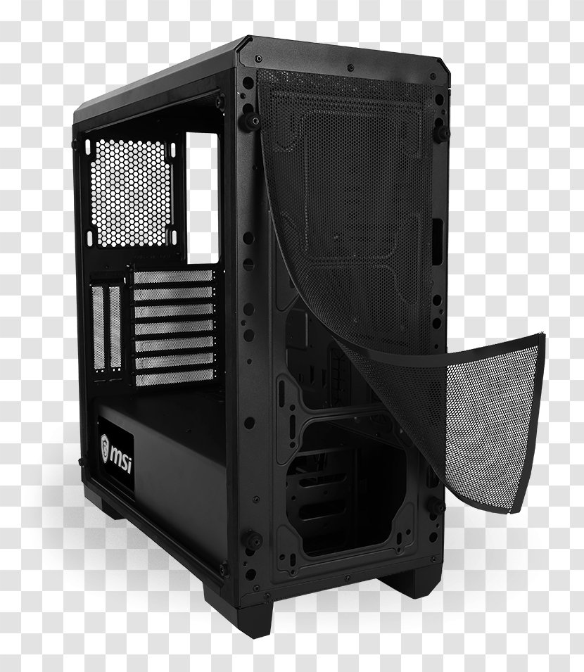 Computer Cases & Housings ATX Micro-Star International Hardware Personal - Black Transparent PNG