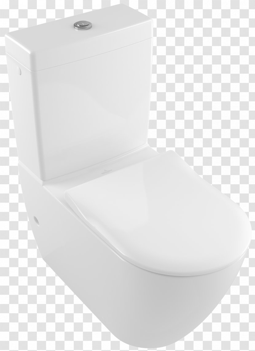 Villeroy & Boch Ceramic Trap Toilet Bathroom - Seat - Arrow Element Transparent PNG