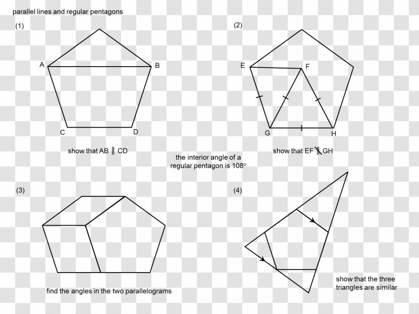 Triangle Drawing White Document - Polygon Lines Transparent PNG