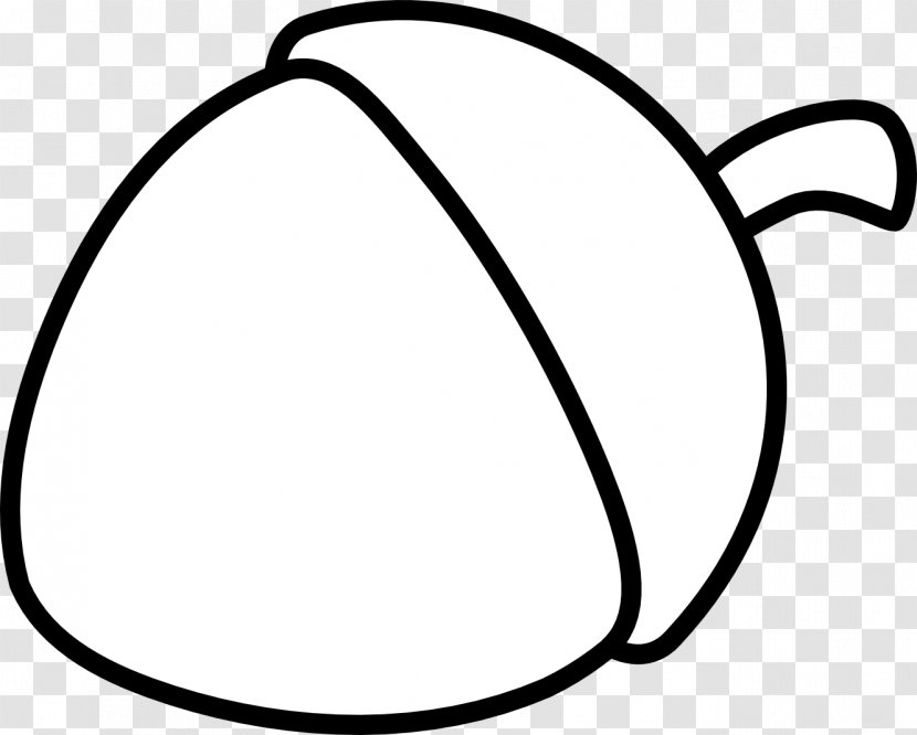 Coloring Book Acorn Page Clip Art - Black And White - Nut Transparent PNG