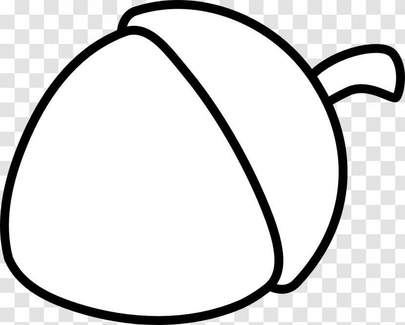 Coloring Book Acorn Page Clip Art Black And White Nut Transparent Png