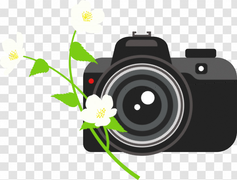 Camera Flower Transparent PNG