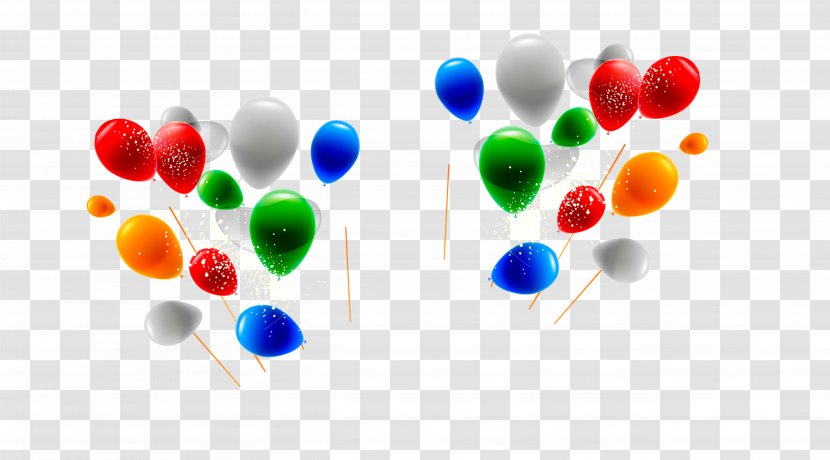 Graphic Design - Christmas - Multicolored Balloons Transparent PNG
