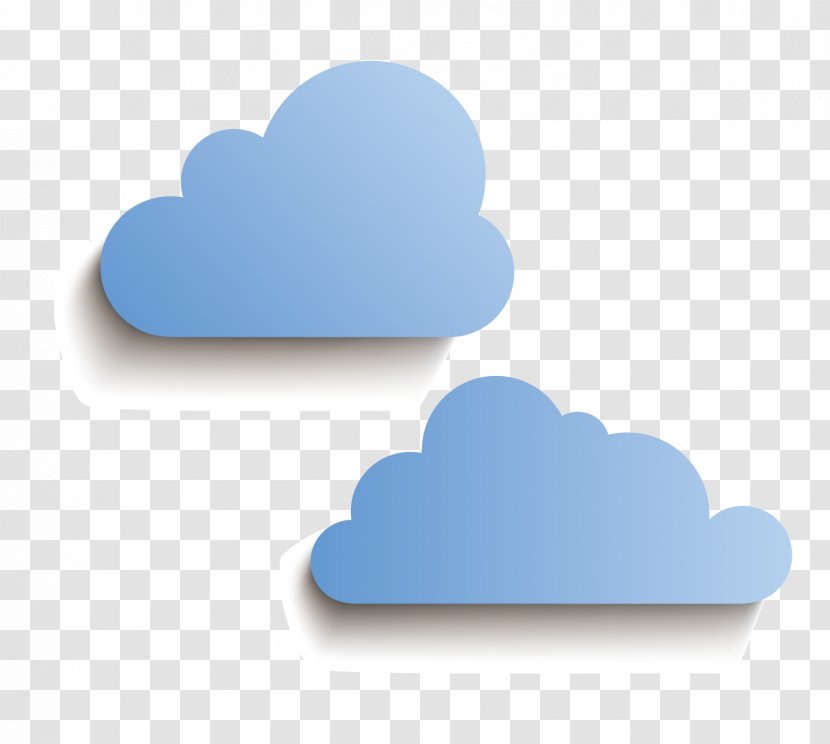 Paper Cloud - Blue - Clouds Transparent PNG