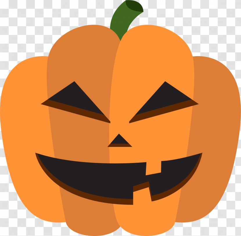 Calabaza Halloween Pumpkin Decoration - Vegetable - Cartoon Cute Transparent PNG