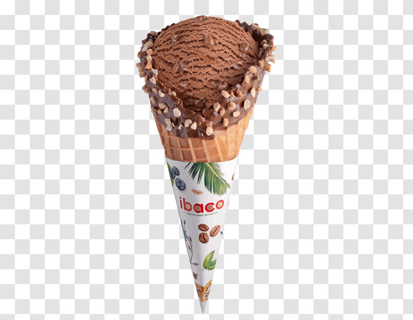 Chocolate Ice Cream Cones Ibaco - Dondurma Transparent PNG