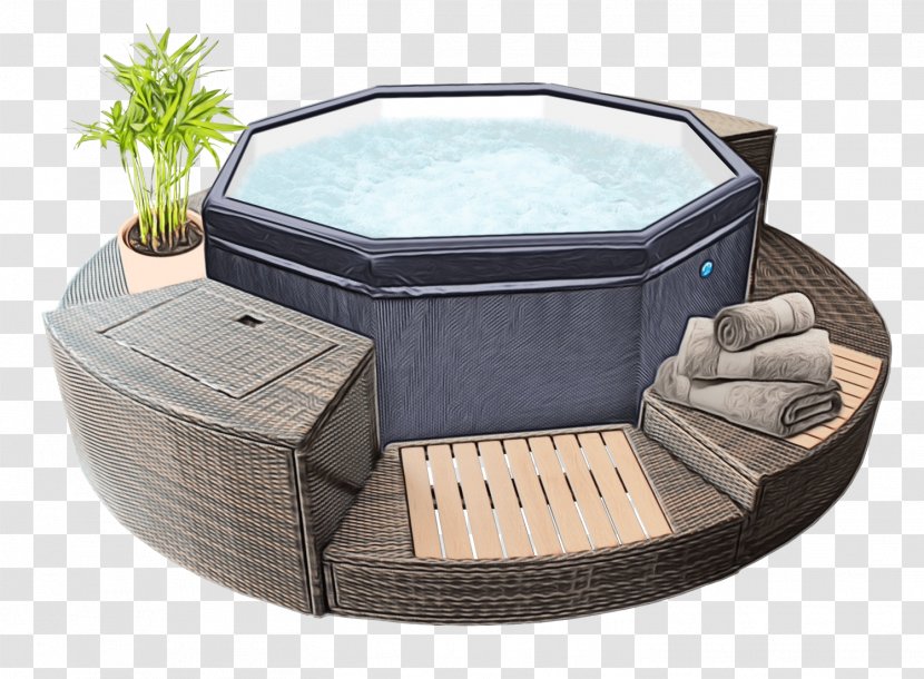 Jacuzzi Water Feature - Watercolor Transparent PNG