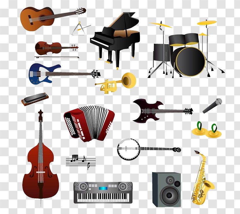 Musical Instrument Drums Saxophone - Frame - Creative Hand-painted Instruments Transparent PNG