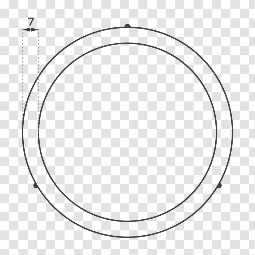 Circle Point Angle - Line Art - Round Light Emitting Ring Transparent PNG