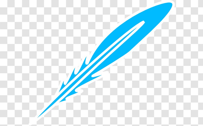Feather Clip Art - Wing - Vector Blue Transparent PNG