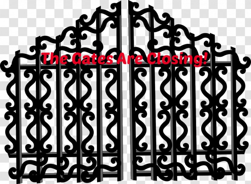 Wrought Iron Gate Clip Art - Structure Transparent PNG