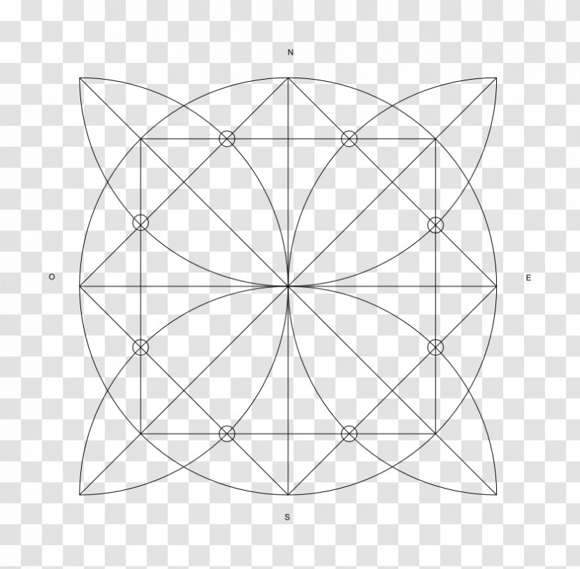 Circle White Point Angle Line Art - Triangle Transparent PNG