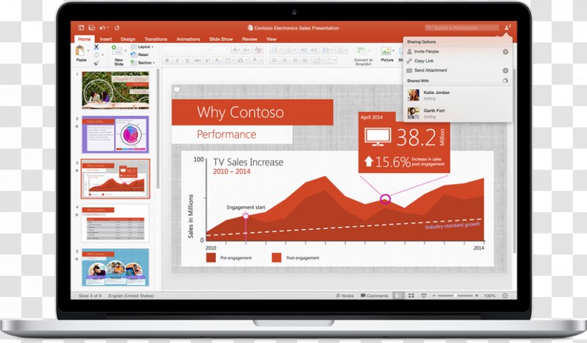 MacBook Pro Microsoft PowerPoint Excel - Powerpoint - Share User: A Phrase Guo U Transparent PNG