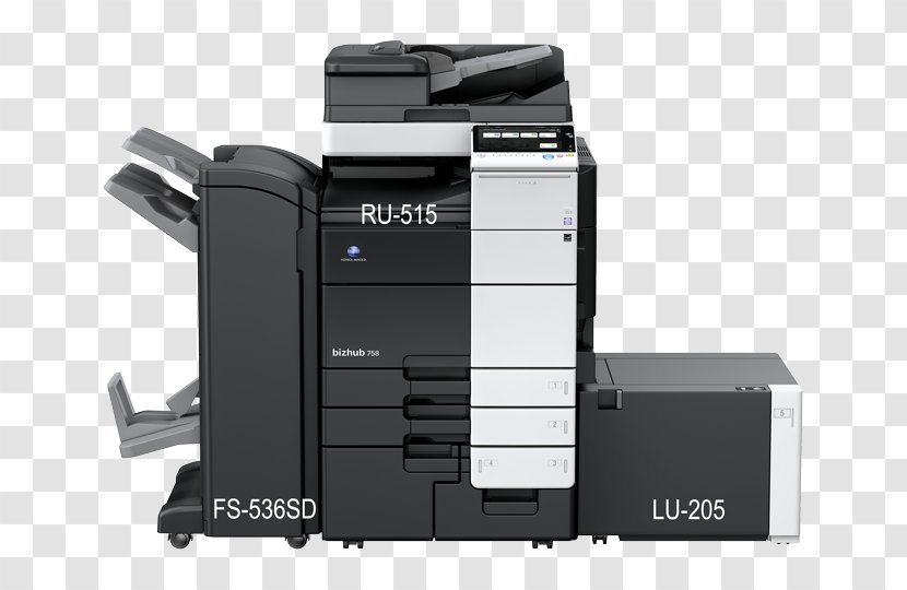 Multi-function Printer Konica Minolta Photocopier Printing - Output Device Transparent PNG