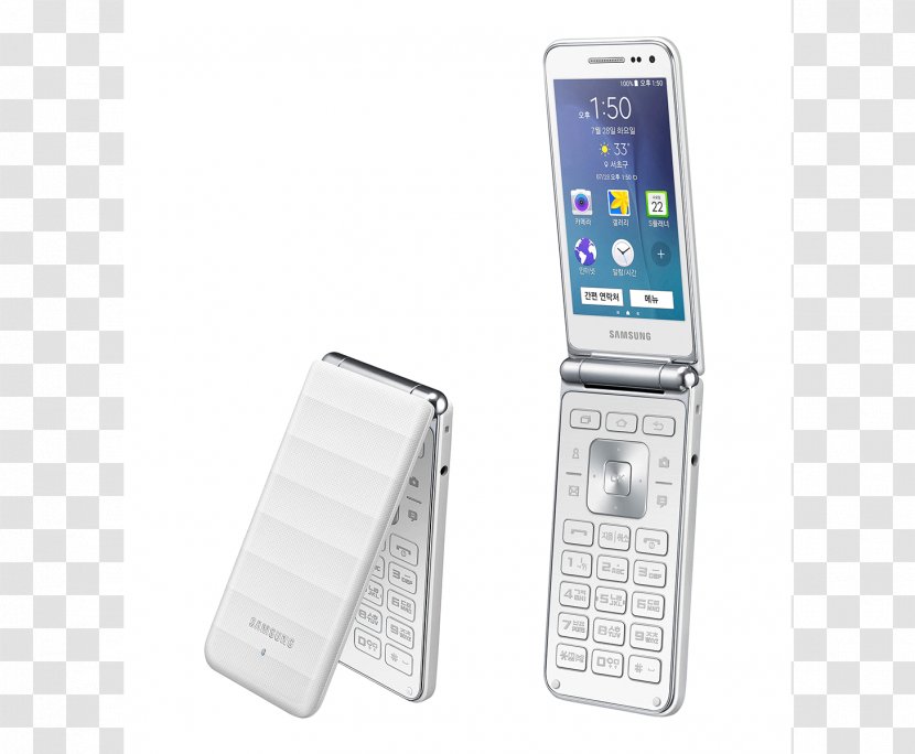 Samsung Galaxy Folder Clamshell Design Android Touchscreen - Gadget - Handphone Transparent PNG