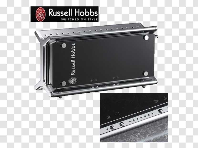 Toaster Russell Hobbs Black Glass Kitchen Kettle Transparent PNG