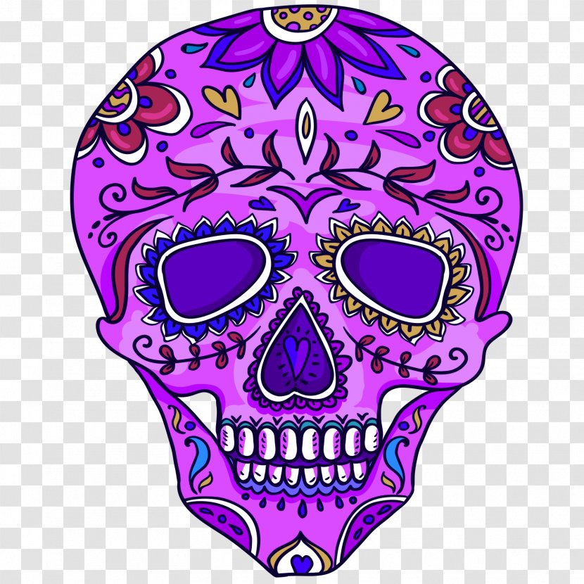 La Calavera Catrina Day Of The Dead Literary Calaverita - Skull - Display Resolution Transparent PNG