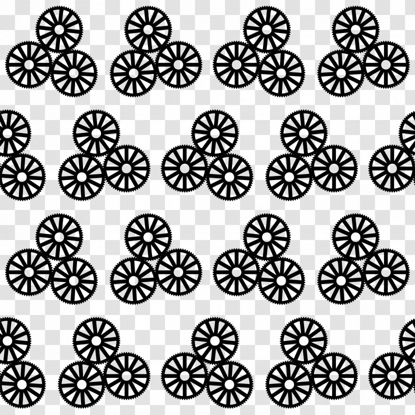 Gear Pattern - Plant - Creative Floral Patterns Transparent PNG