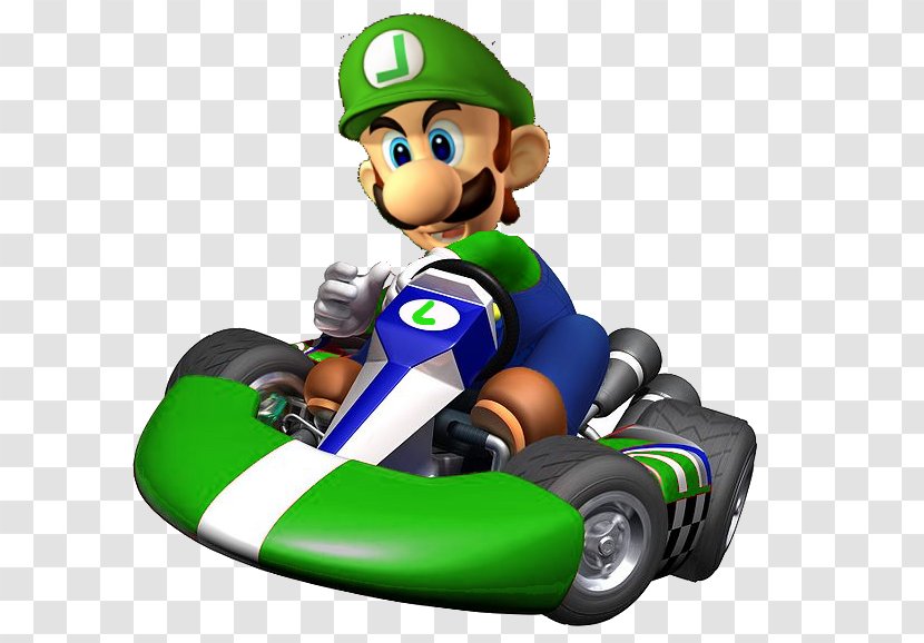 Mario Kart Wii Super 8 Kart: Double Dash Bros. - Figurine - Luigi Transparent PNG