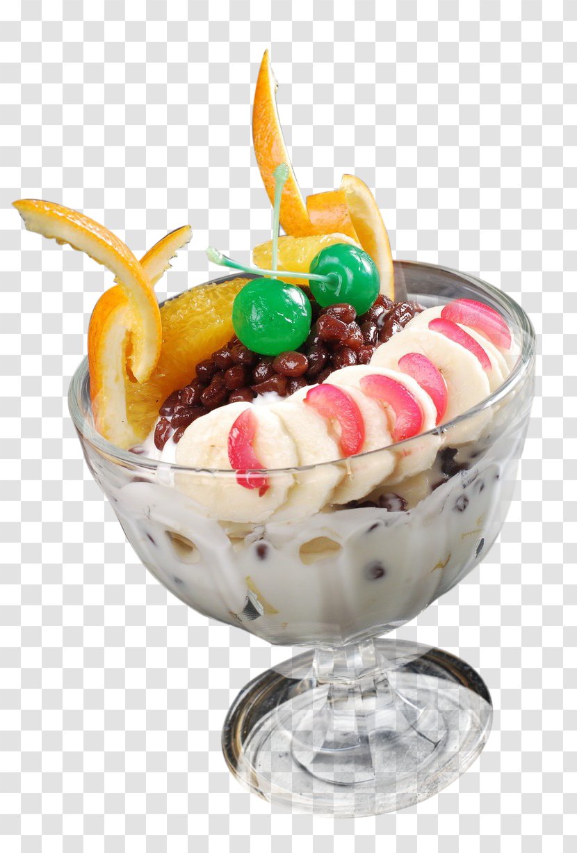 Milk Yogurt Adzuki Bean Drink Yili Group - Whipped Cream - Red Beans Fishing Fruit Transparent PNG