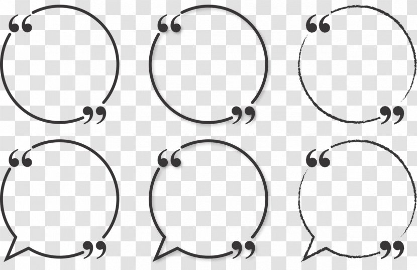 Quotation Text Saying Circle - Body Jewelry - Speech Bubble Transparent PNG