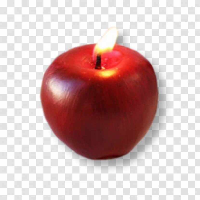 Apple Candle Bonjour - Photography - Red Transparent PNG