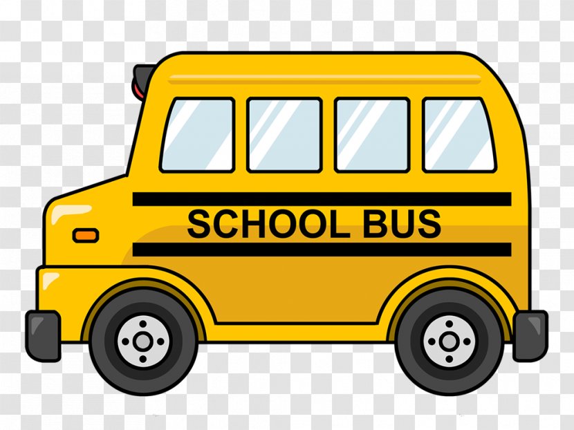 School Bus Yellow Clip Art - Light Commercial Vehicle - Animated Cliparts Transparent PNG