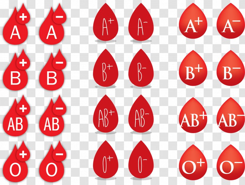 Blood Type Donation - Vector Illustration Water Drop Red Transparent PNG
