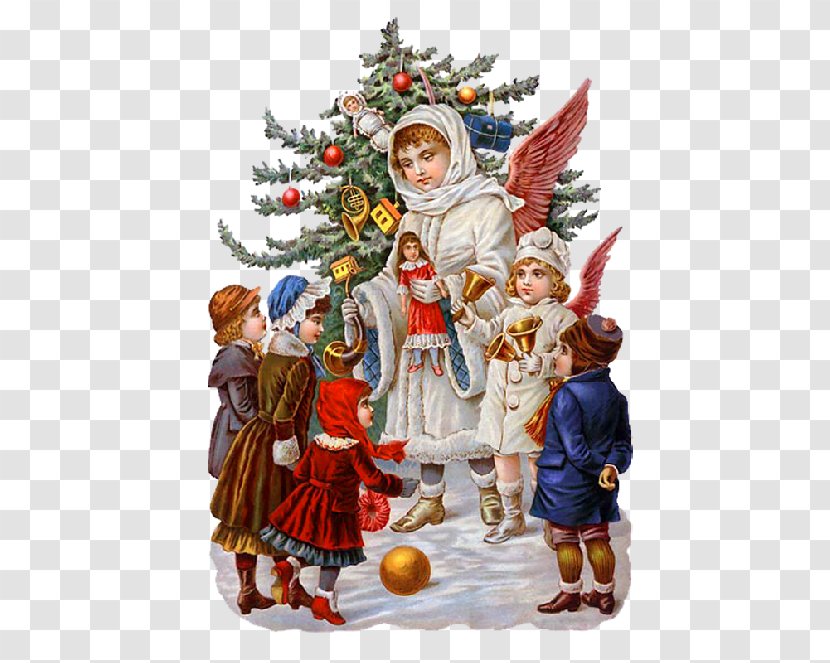 Christmas Day Santa Claus Guardian Angel Holiday - Tree Transparent PNG