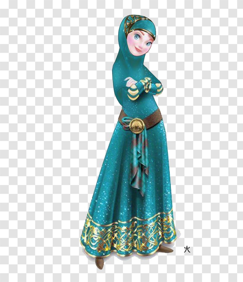 Merida Disney Princess The Walt Company Pixar Belle - Turquoise Transparent PNG