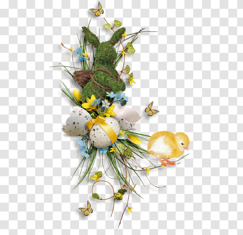 Easter Egg Holiday Christmas Floral Design - Branch Transparent PNG