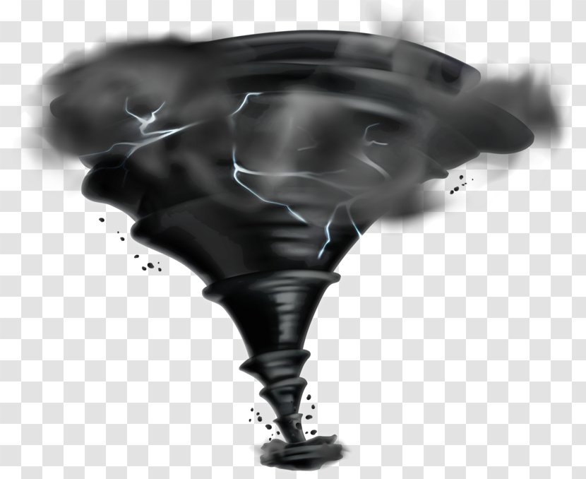 Whirlwind Tornado Cartoon - Storm - Black Transparent PNG