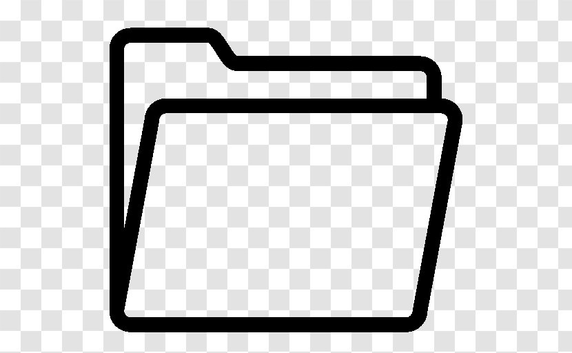 Directory Clip Art - Black - Folders Transparent PNG