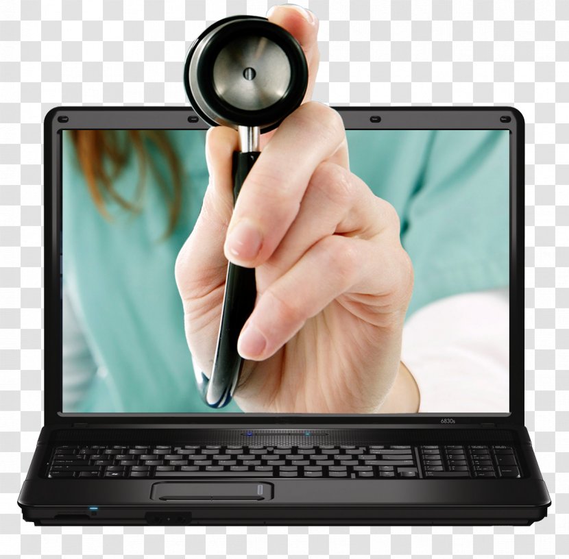 Laptop Parayanchery Telemedicine Lenovo Stethoscope - Electronic Health Record - Tourist Guide Transparent PNG