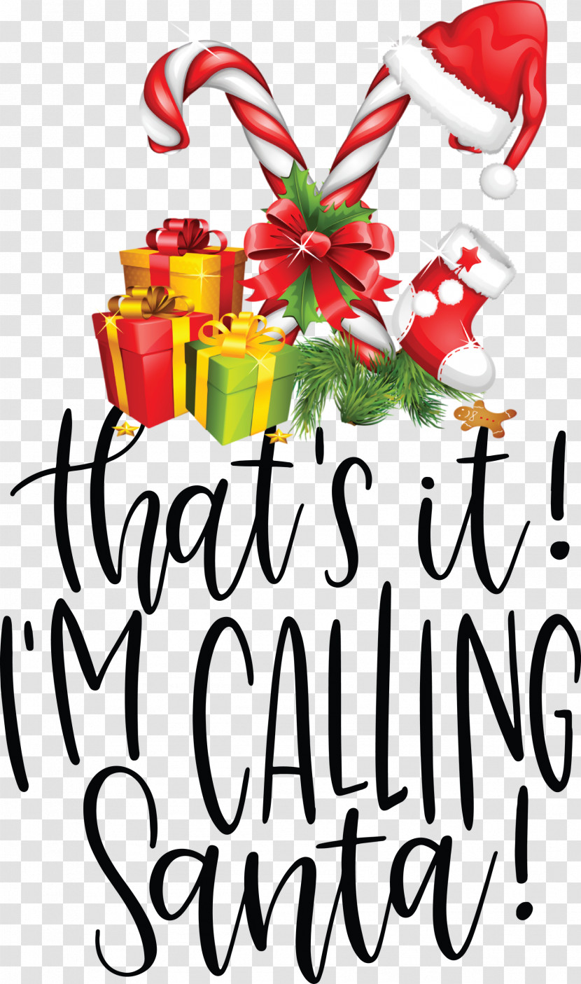 Calling Santa Santa Christmas Transparent PNG