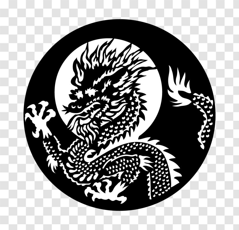 Tiger Cat Circle Apollo Gobo - Japanese Dragon Transparent PNG