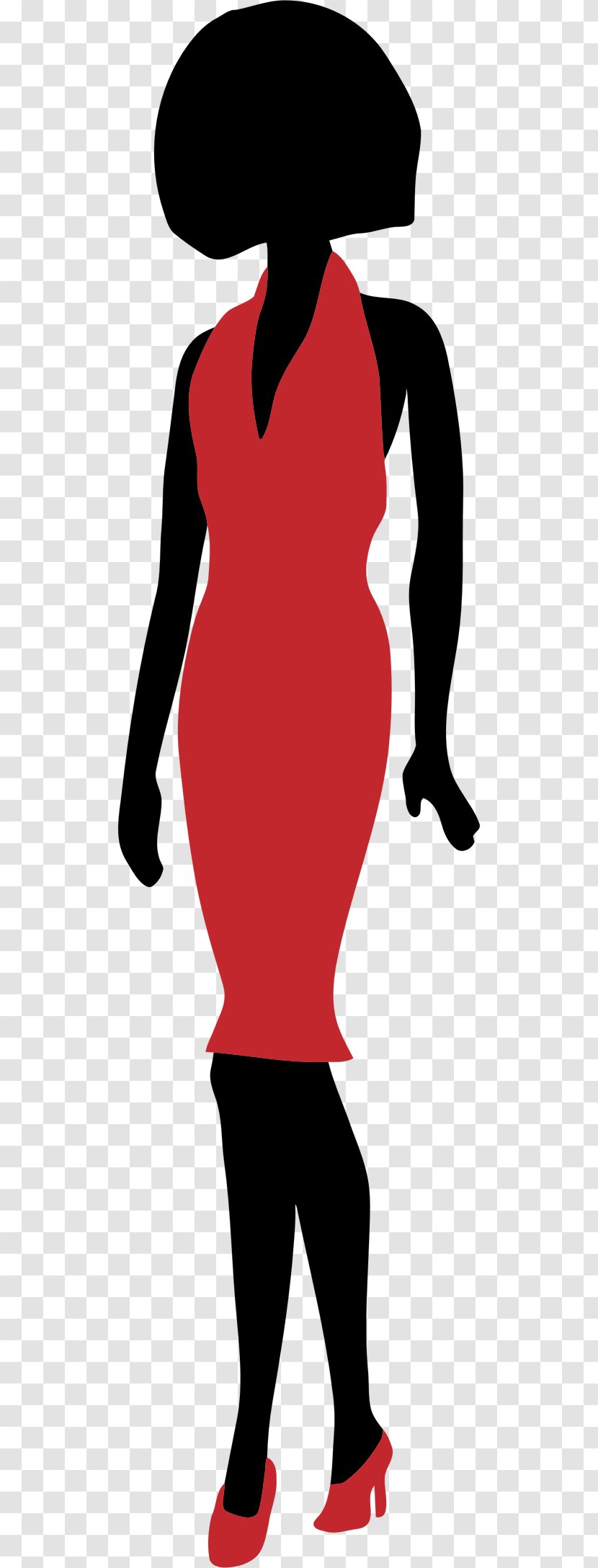 Silhouette Dress Woman - Tree - Dresses Transparent PNG