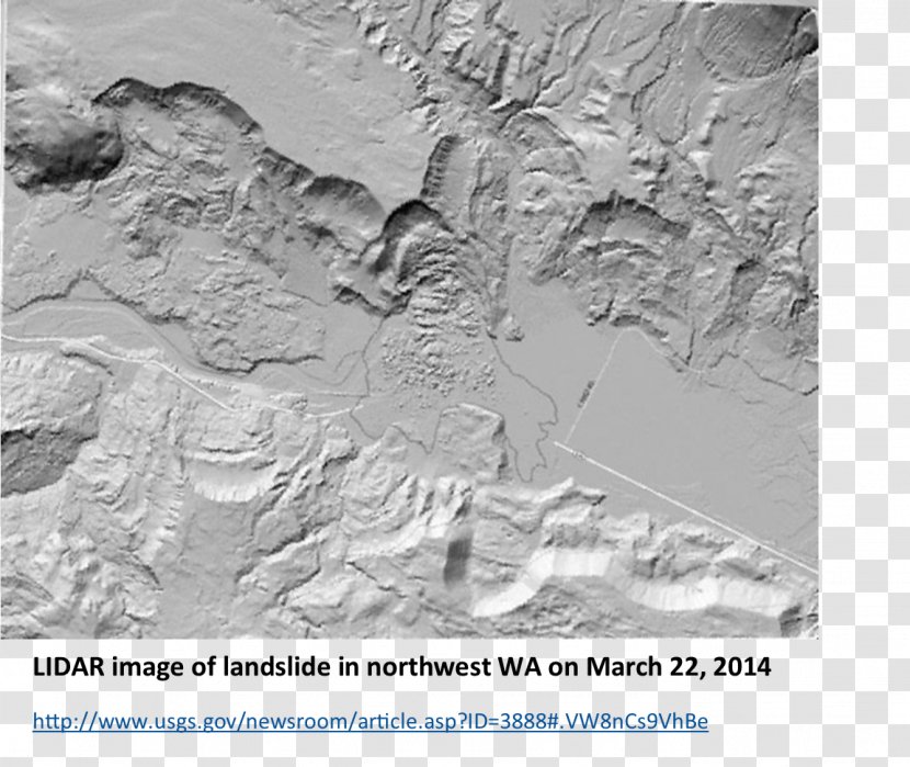 Lidar Map Landslide Geology Elevation - Geohazard Transparent PNG