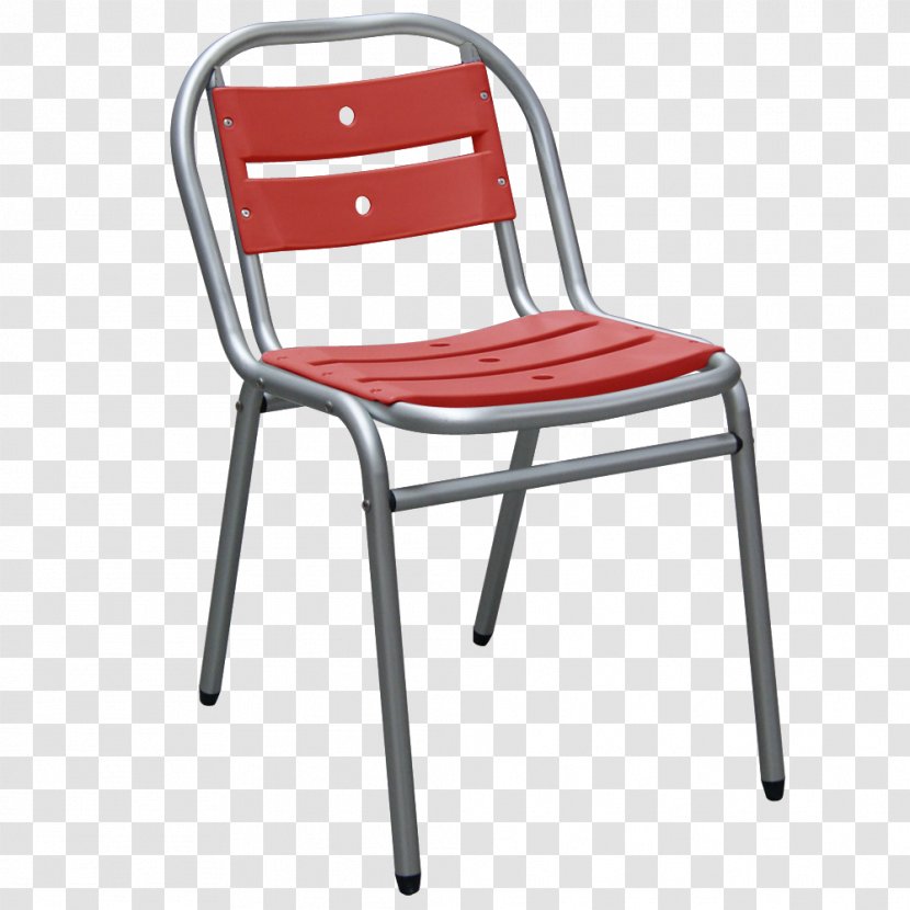 Chair Aluminium Fauteuil Furniture Metal - Folding - Material Fast Food Transparent PNG