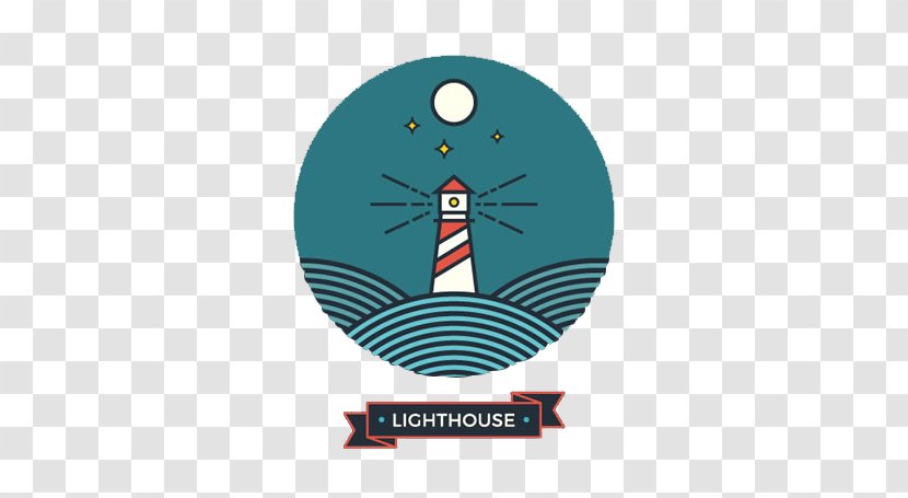 Light Logo - Moonlight - Lighthouse Sea Picture Material Transparent PNG