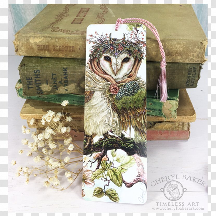 Social Bookmarking Reading Art - Woodland Owl Transparent PNG