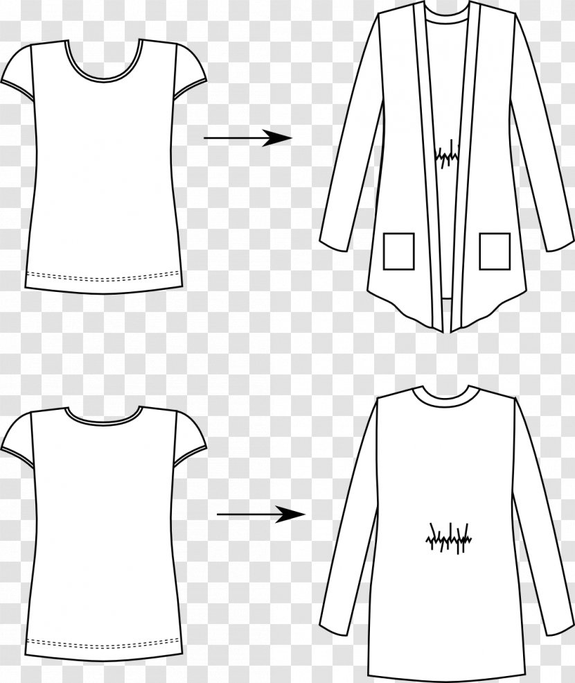 T-shirt Clothing Drawing Pattern - Dress Transparent PNG
